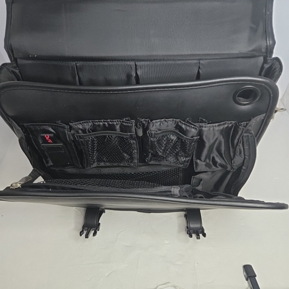 APC Briefcase Attache Zippered Portfolio Laptop Messenger Bag Black - Picture 2 of 9